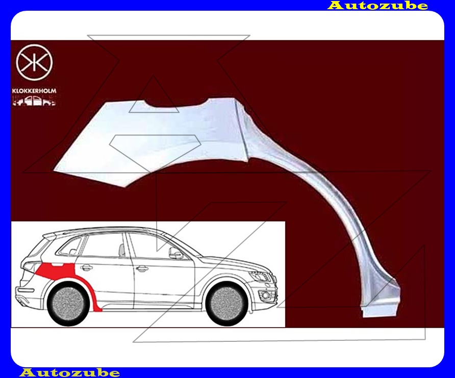 Hátsó sárvédő javítóív jobb {KLOKKERHOLM}