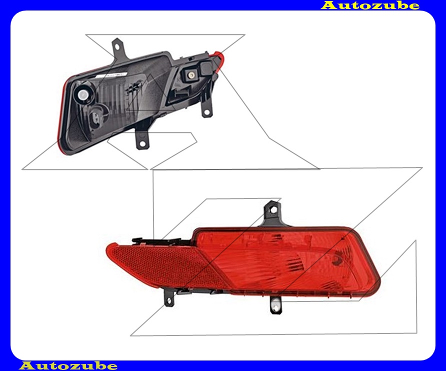 Hátsó ködlámpa jobb (foglalattal)  {VALEO}