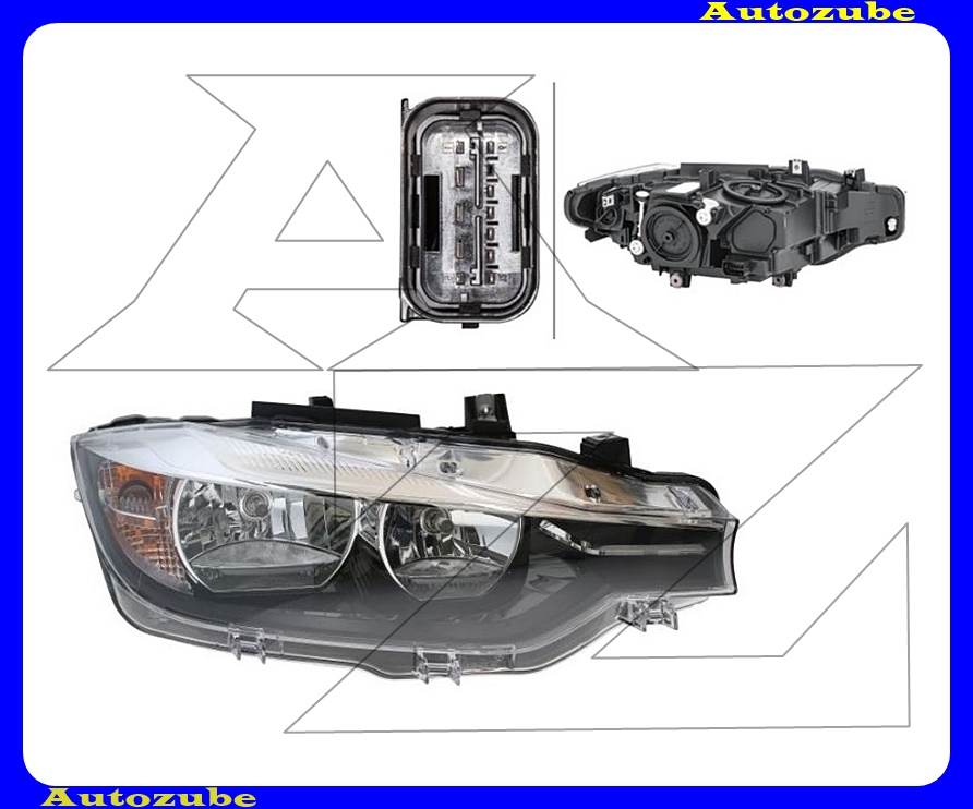 Fényszóró jobb (H7/H7/PY21W) motorral  {HELLA}