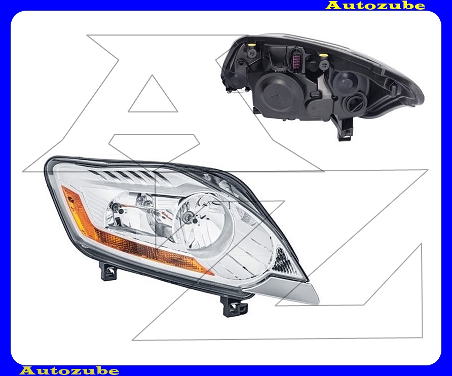 Fényszóró jobb (H7/H7) motorral  {HELLA}