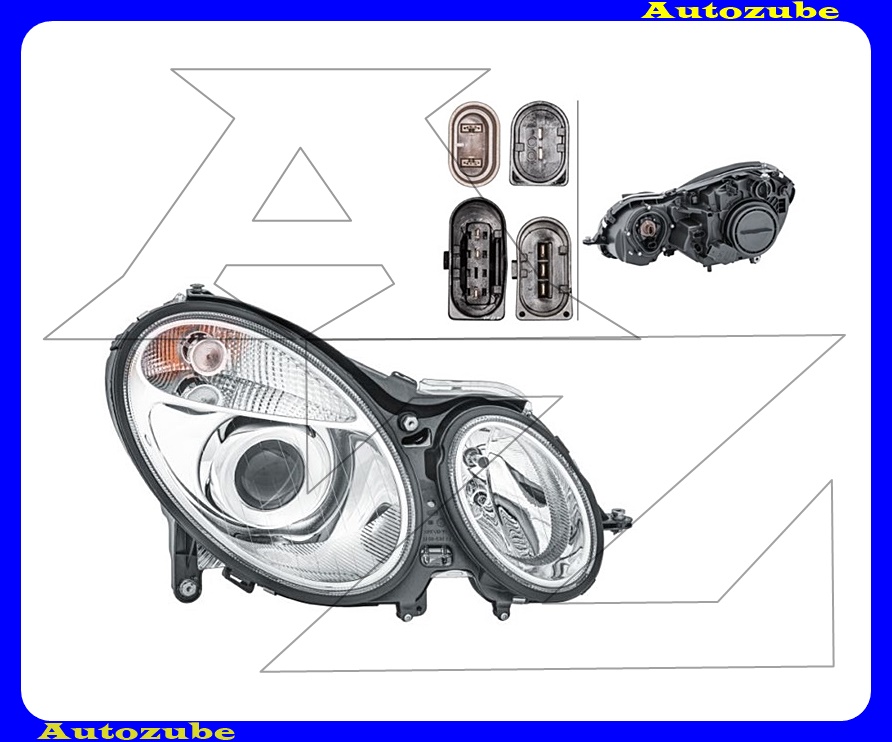 Fényszóró jobb (H7/H7) motorral  {HELLA}   /RENDELÉSRE/