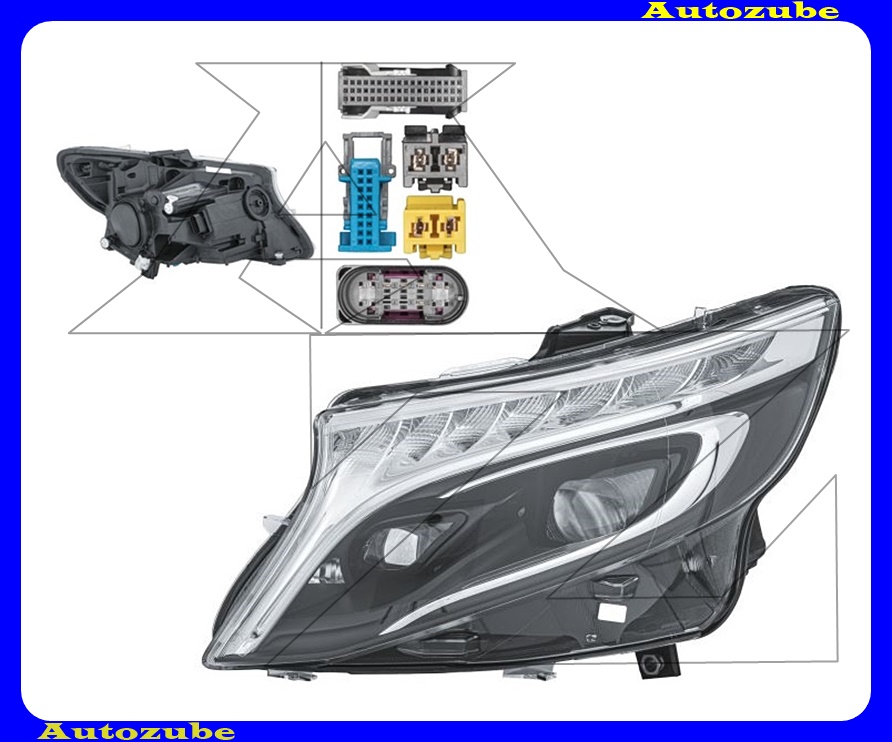 Fényszóró bal (LED) motorral  