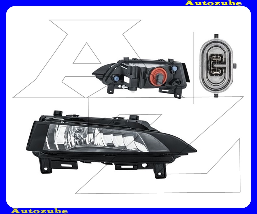 Ködlámpa jobb (H8)  {HELLA}