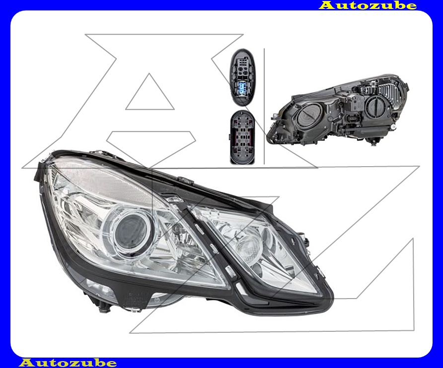 Fényszóró jobb Bi-XENON (D1S/H7/LED) kanyarköetős, izzókkal, motorral, (elektronika nélkül) {HELLA}  /RENDELÉSRE/