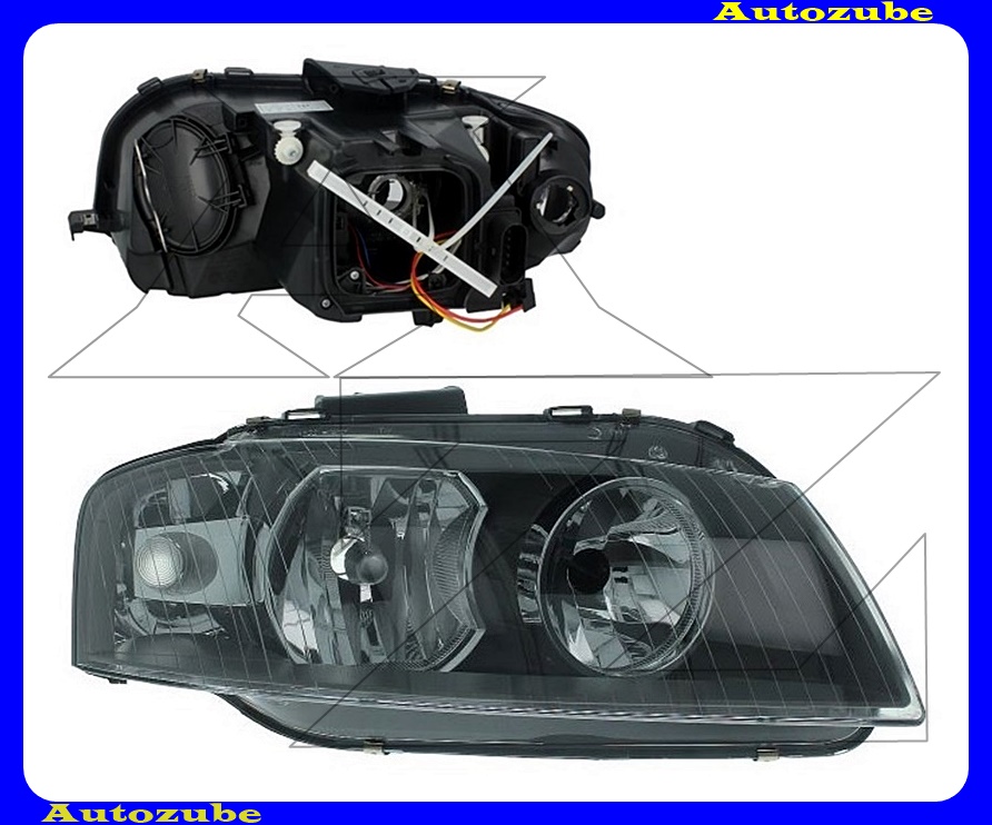 Fényszóró jobb (H7/H7) motorral  {TYC}