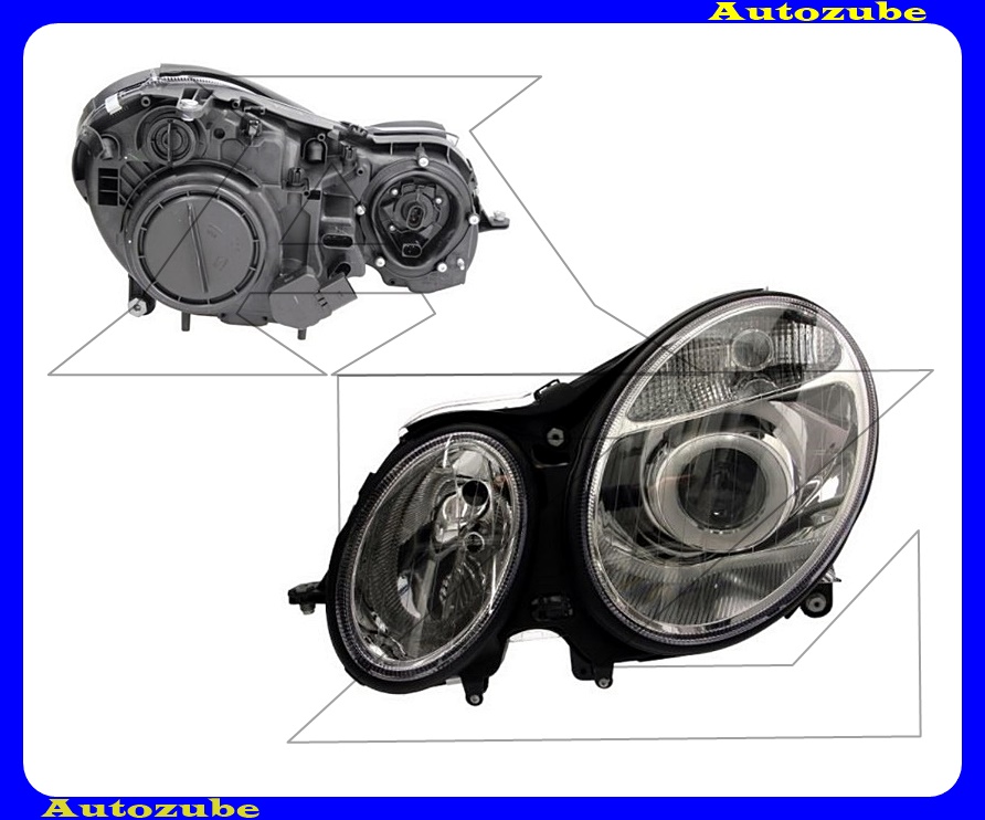 Fényszóró bal (H7/H7) motorral  {TYC}