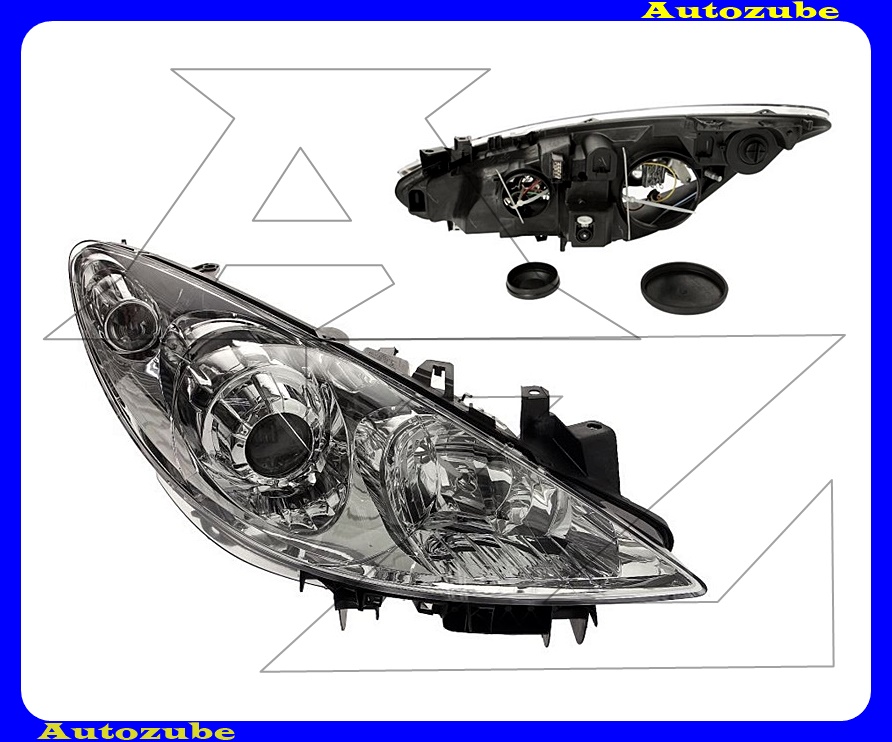 Fényszóró jobb (H7/H1) motorral  {TYC}