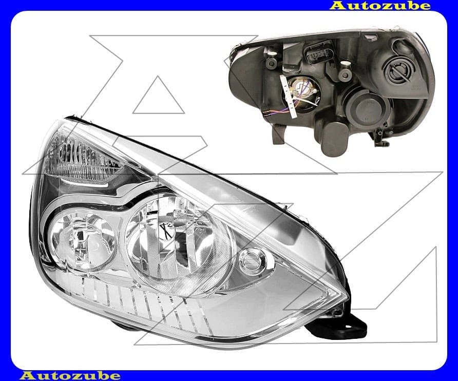 Fényszóró jobb (H7/H1) motorral  {TYC}