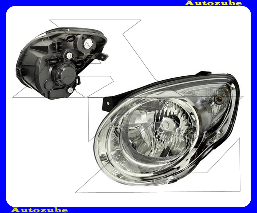 Fényszóró bal (H4) motorral  {TYC}