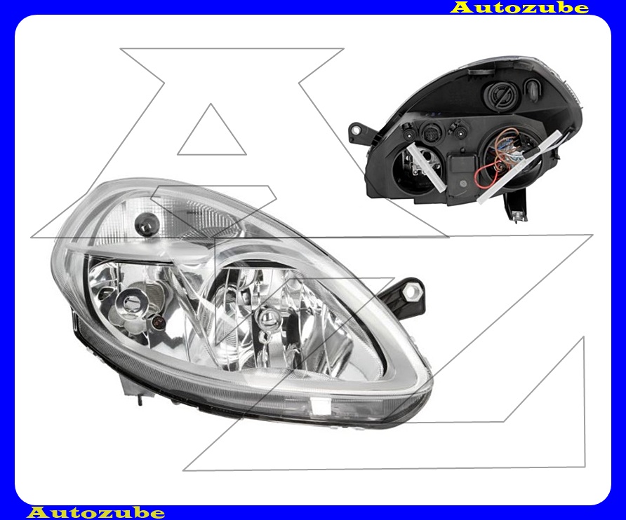 Fényszóró jobb (H3/H7) motorral  {TYC}