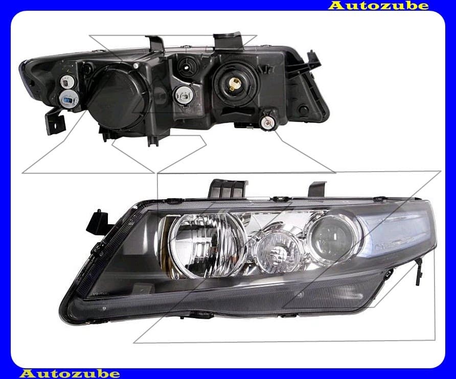 Fényszóró bal (DE-2xH1) (motor nélkül)  {TYC}