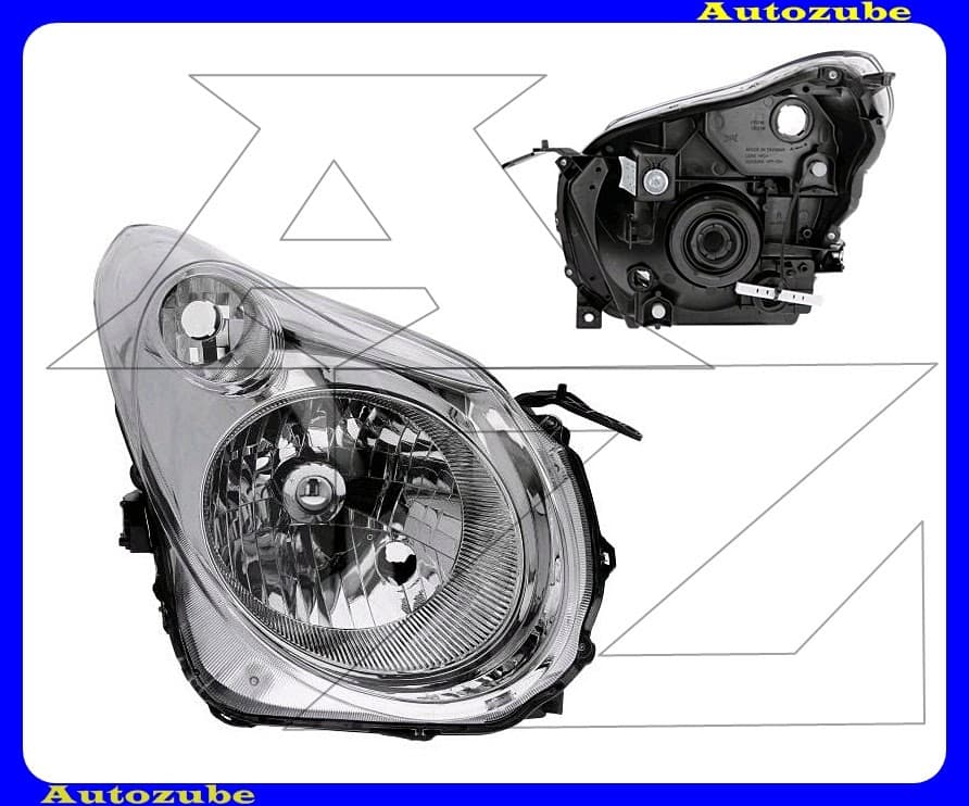 Fényszóró jobb (H4) (motor nélkül)  {TYC}