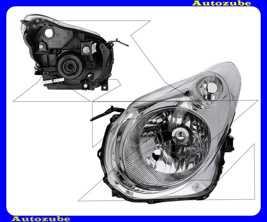 Fényszóró bal (H4) (motor nélkül)  {TYC}