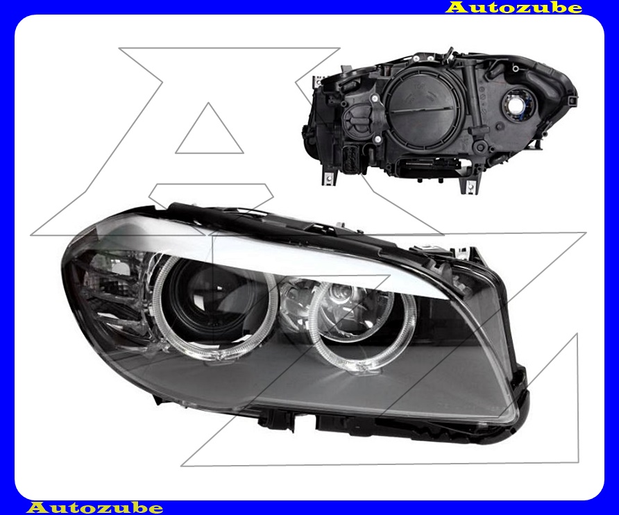 Fényszóró jobb (H7/H7/LED) motorral {TYC}