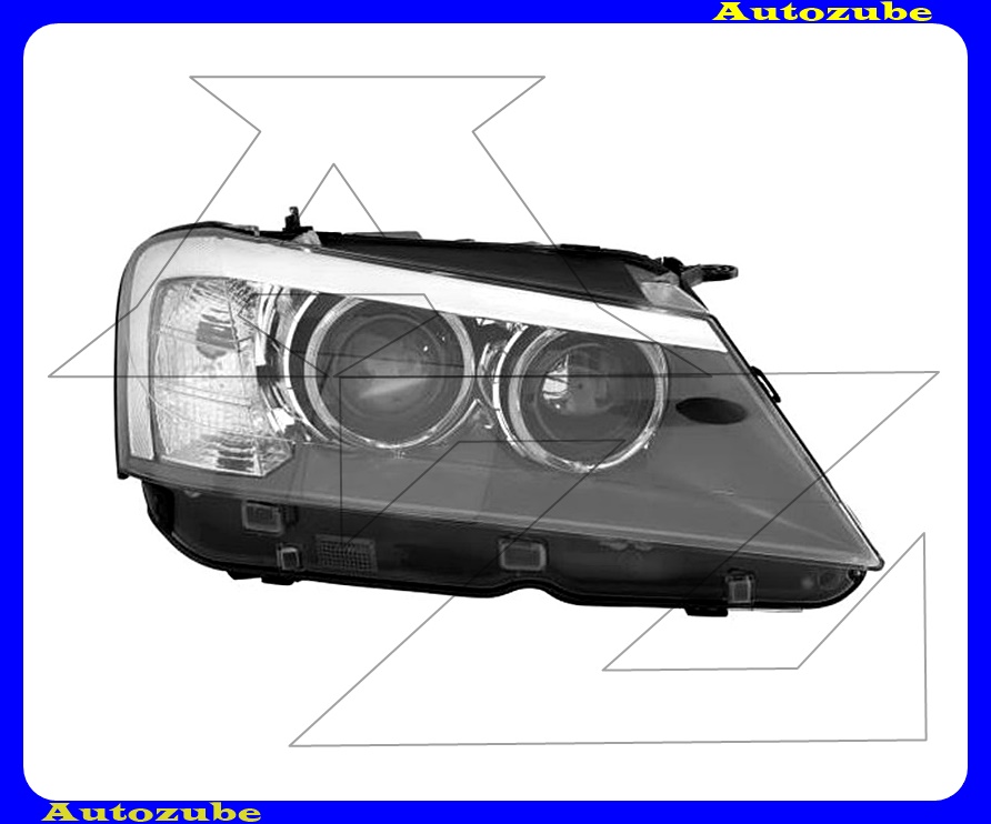 Fényszóró jobb XENON (D1S/LED) motorral (izzó és elektronika nélkül)  {DEPO}