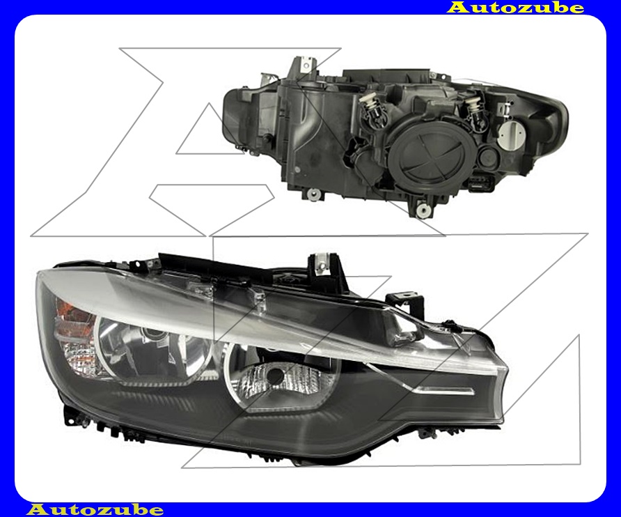 Fényszóró jobb (H7/H7) motorral  {DEPO}