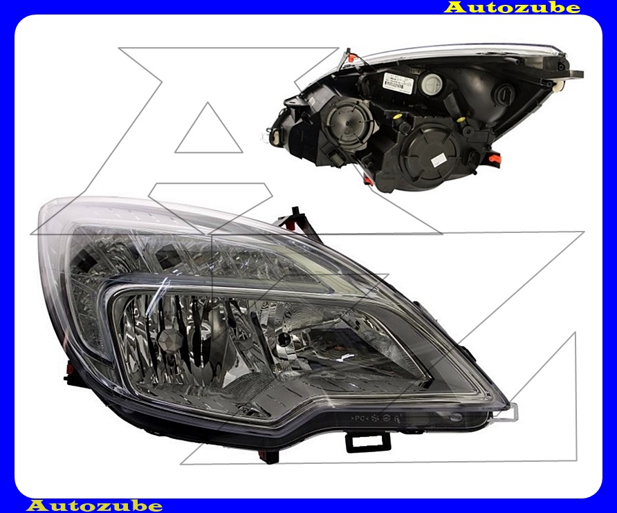 Fényszóró jobb (H7/H1) motorral  {VISTEON}