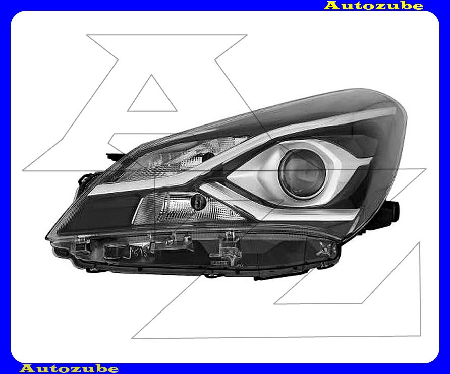 Fényszóró bal (HIR2/W21/5W) motor nélkül {DEPO}