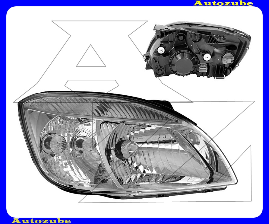 Fényszóró jobb (H4) motorral  {DEPO}