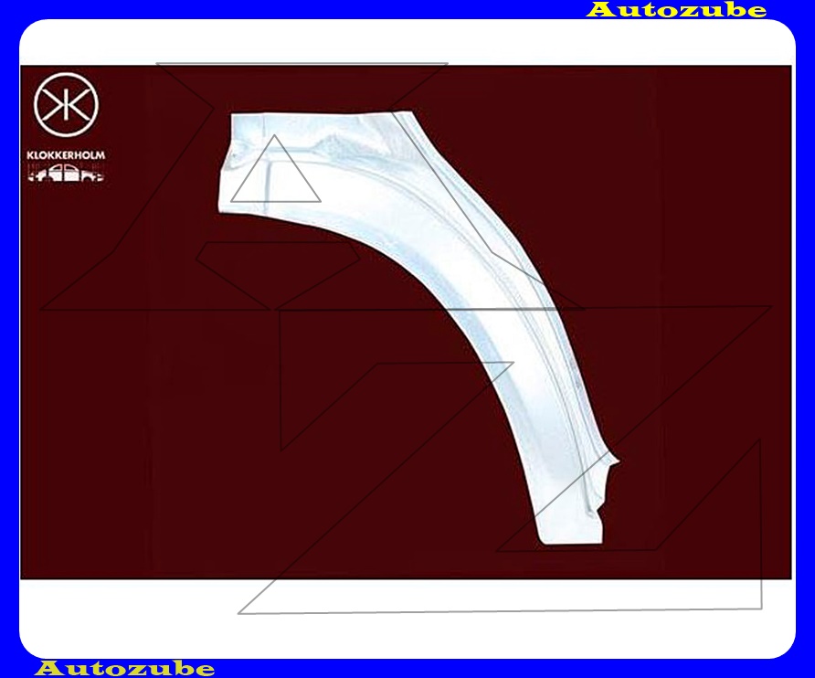 Első sárvédő hátsó rész bal (javítólemez) {KLOKKERHOLM}