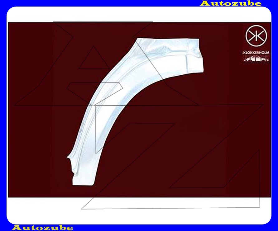 Első sárvédő hátsó rész jobb (javítólemez) {KLOKKERHOLM}