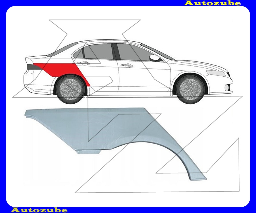 Hátsó sárvédő javítóív jobb 