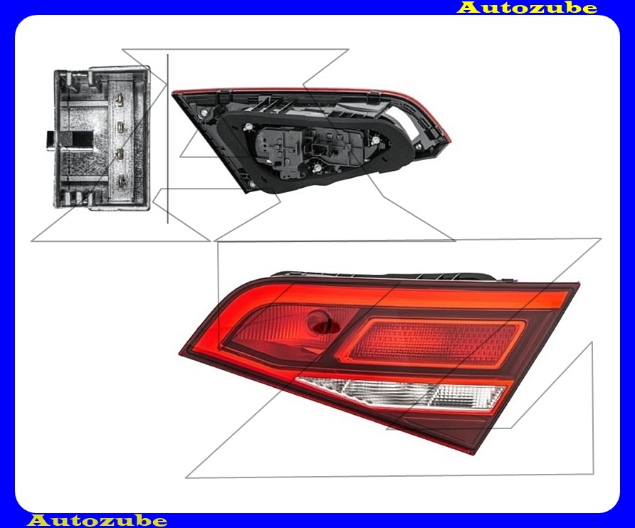 Hátsó lámpa jobb belső HYBRID 