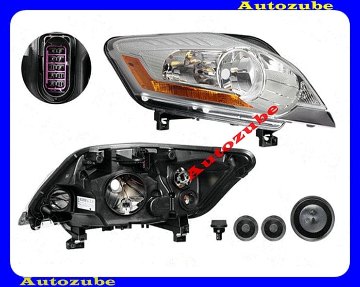 Fényszóró jobb (H7/H7) motorral  {DEPO}