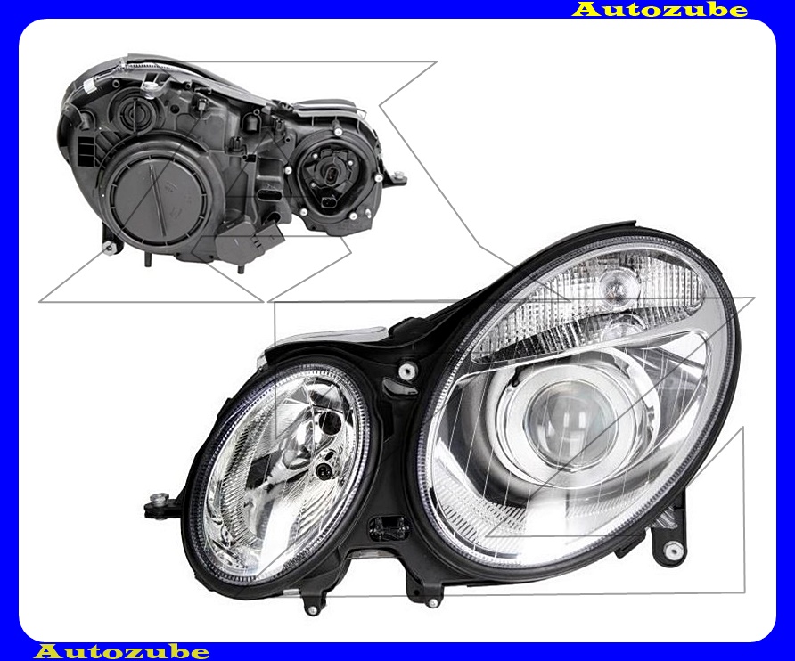 Fényszóró bal (H7/H7) motorral  {DEPO}