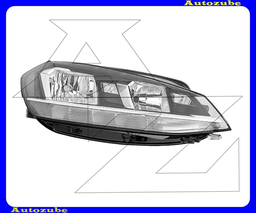 Fényszóró jobb (H7/H9/LED) motorral {DEPO}  /RENDELÉSRE/