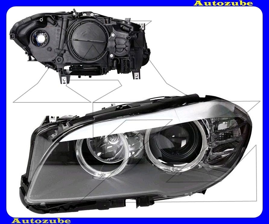 Fényszóró bal (H7/H7/LED) motorral {DEPO}