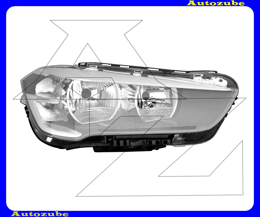 Fényszóró jobb (2xH7/LED) motorral  {DEPO}