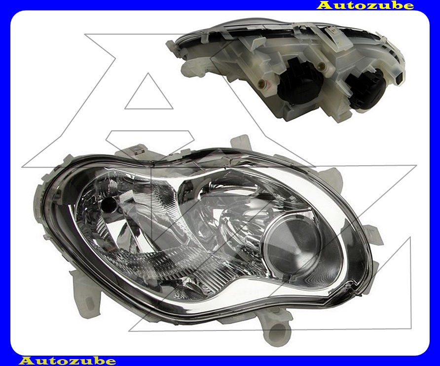 Fényszóró jobb (H7/H1) motorral  {DEPO}