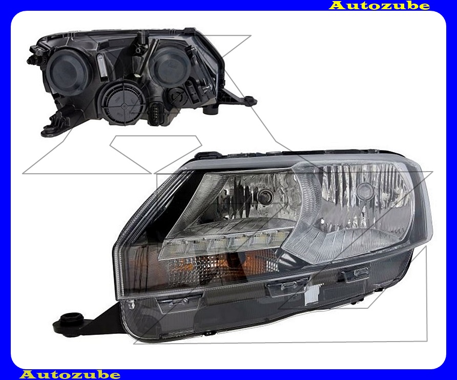 Fényszóró bal (H7/H7/LED) motorral  {VALEO}