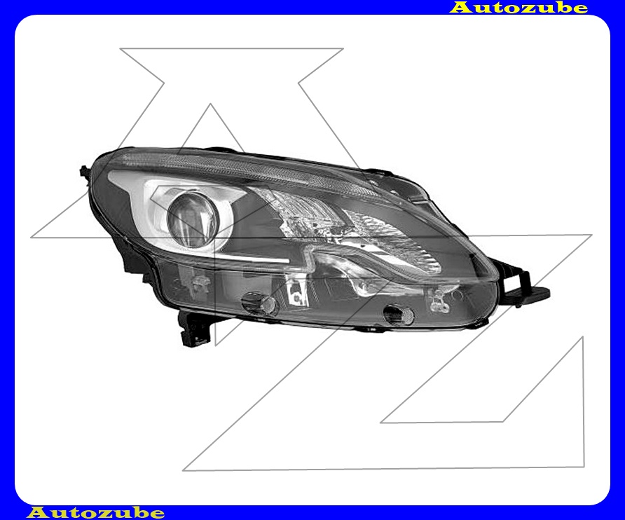 Fényszóró jobb (2xH7/LED) (motor nélkül) {DEPO}