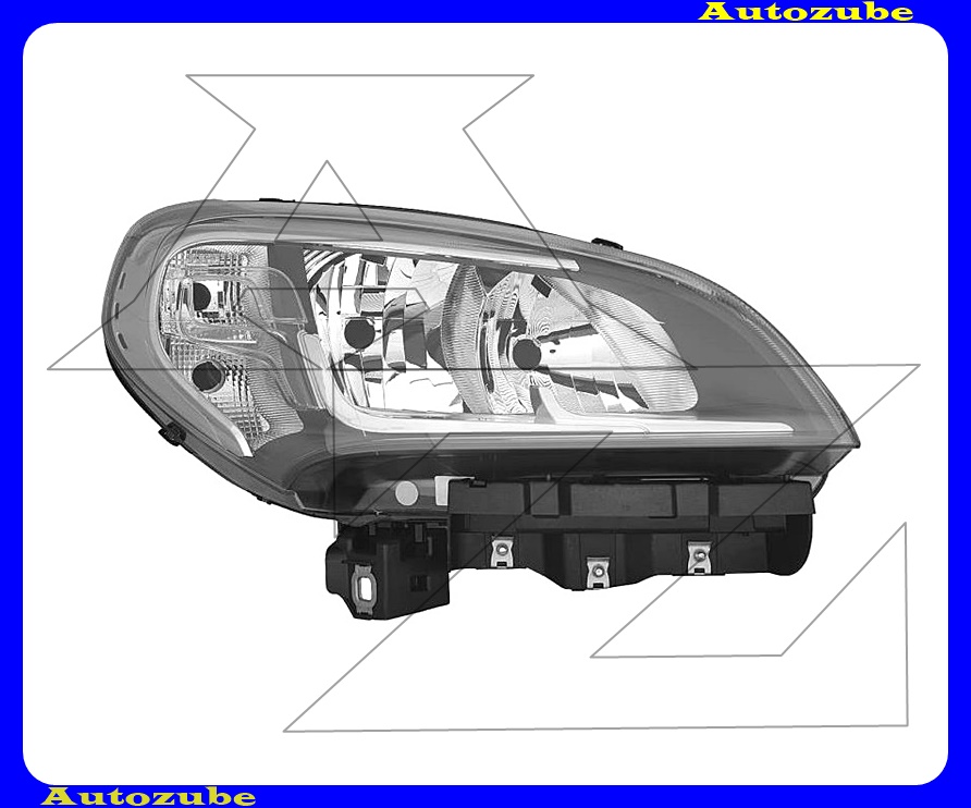 Fényszóró jobb (H7/H7) motorral  {DEPO}