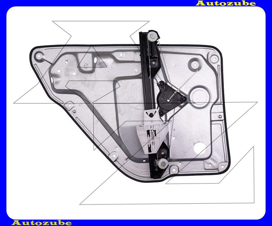 Ablakemelő szerkezet elektromos jobb hátsó, panellal (motor nélkül)