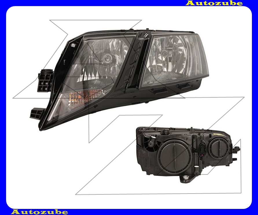 Fényszóró bal (H7/H7/LED) motorral   {MAGNETI MARELLI}