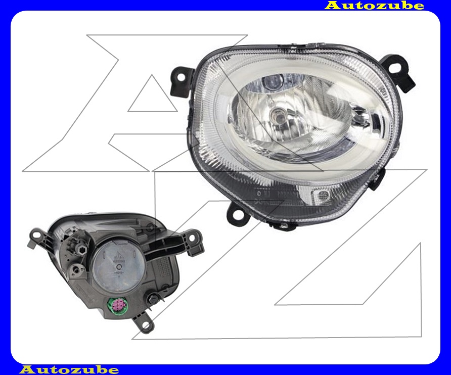 Fényszóró távolsági jobb (H7/LED) motorral  {MAGNETI MARELLI}