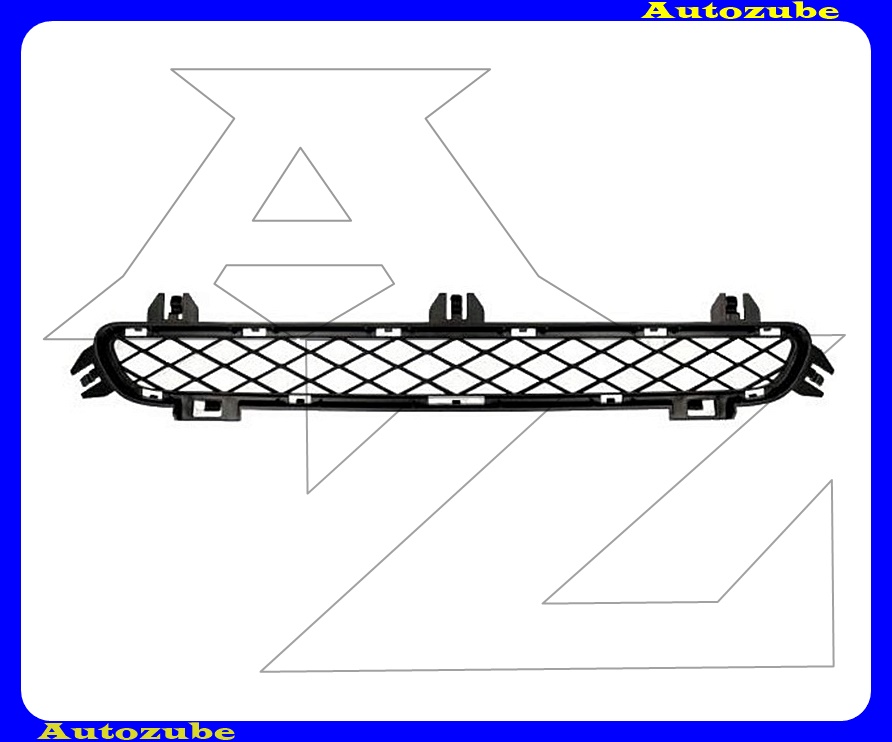 Első lökhárító rács középső felső fekete