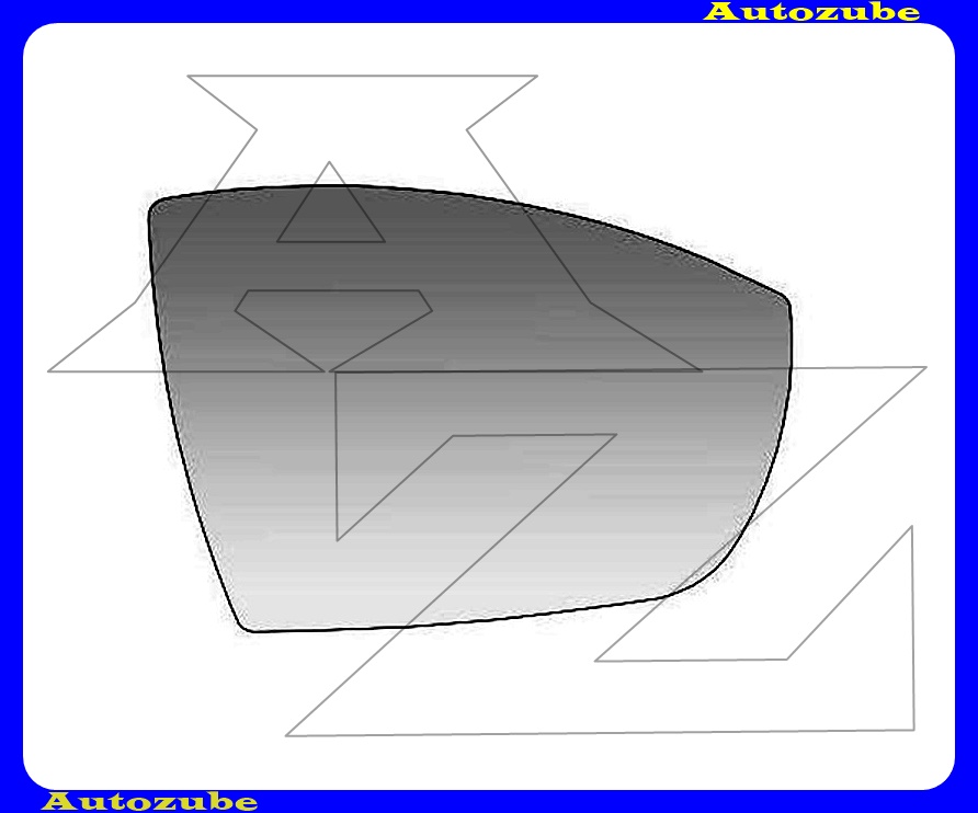 Visszapillantó tükörlap jobb, domború (tartólappal)