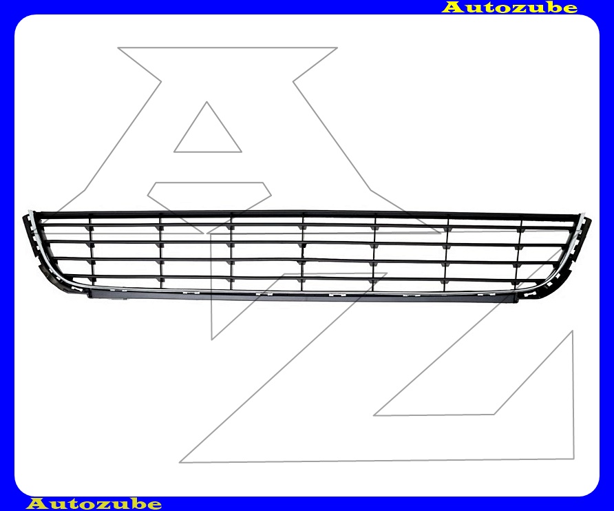 Első lökhárító rács középső, krómkerettel