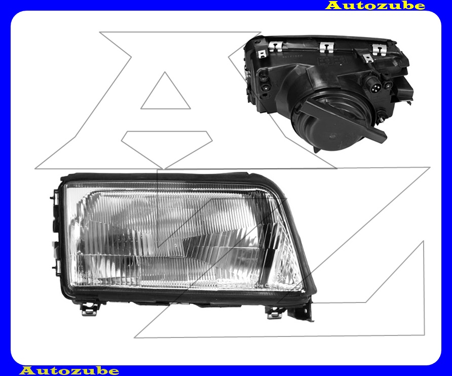 Fényszóró jobb (H4)  (motor nélkül)  {DEPO}