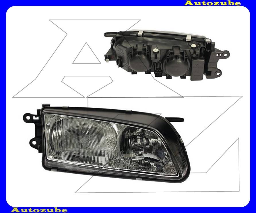 Fényszóró jobb (H7/H1) motorral  {DEPO}