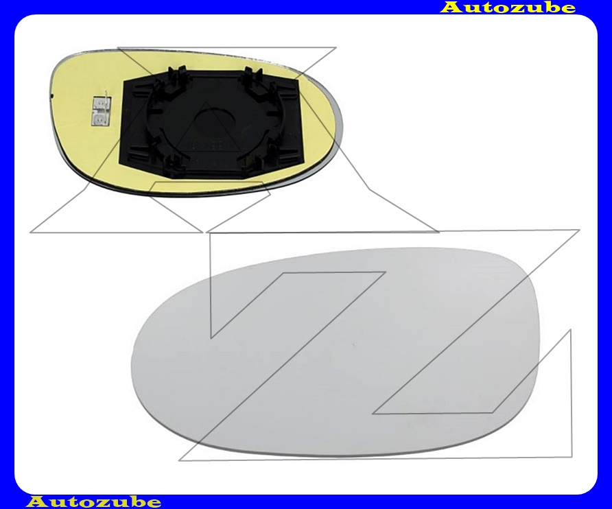 Visszapillantó tükörlap bal, fűthető-domború (tartólappal)