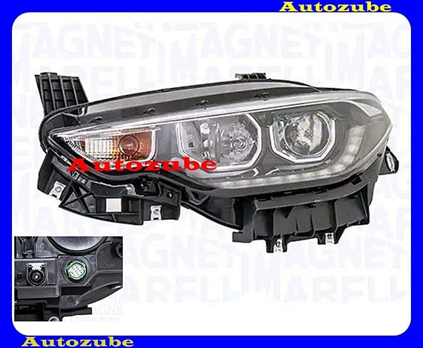 Fényszóró bal (2xH7/LED) motorral  {MAGNETI MARELLI}