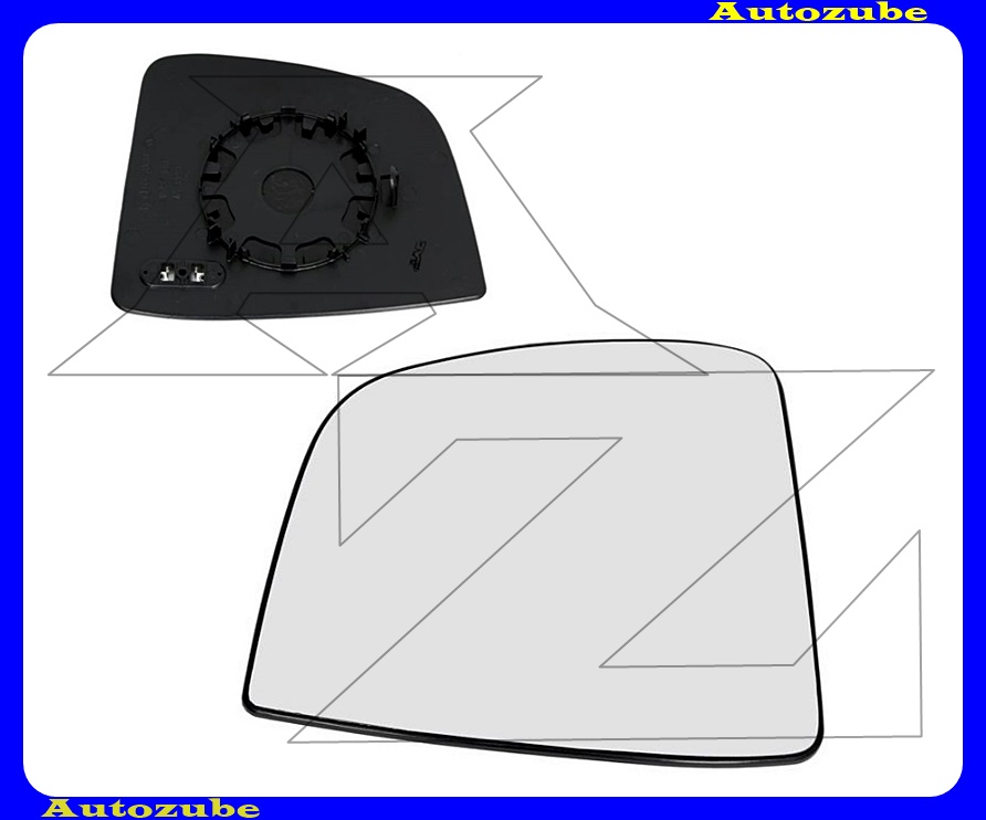 Visszapillantó tükörlap jobb, fűthető-domború (tartólappal) 