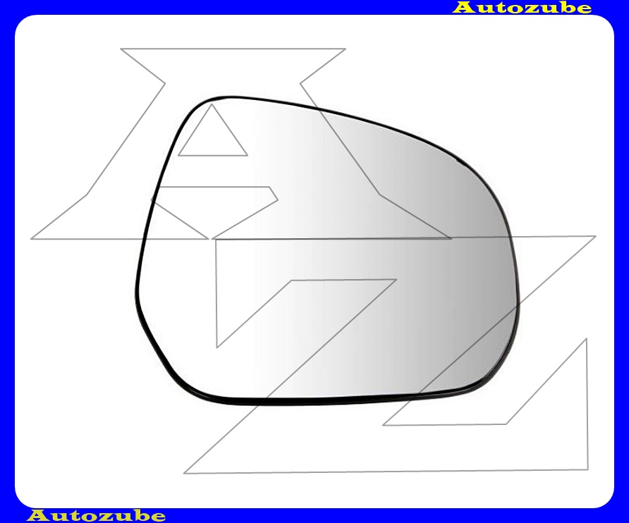 Visszapillantó tükörlap jobb, domború (tartólappal)