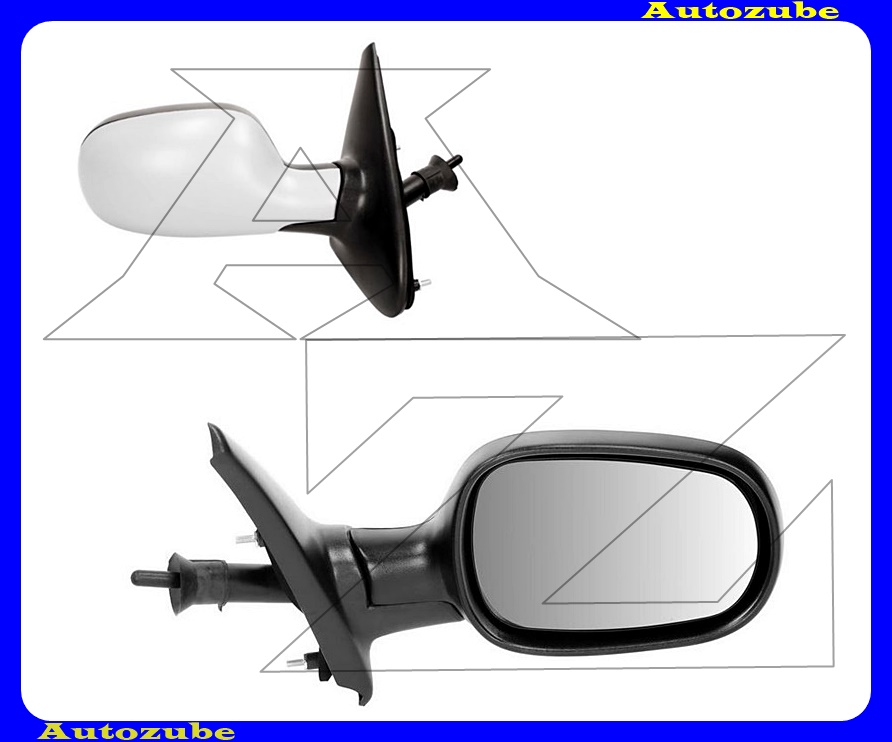 Visszapillantó tükör jobb, manuális, domború tükörlappal, hőmérős, fényezhető borítással