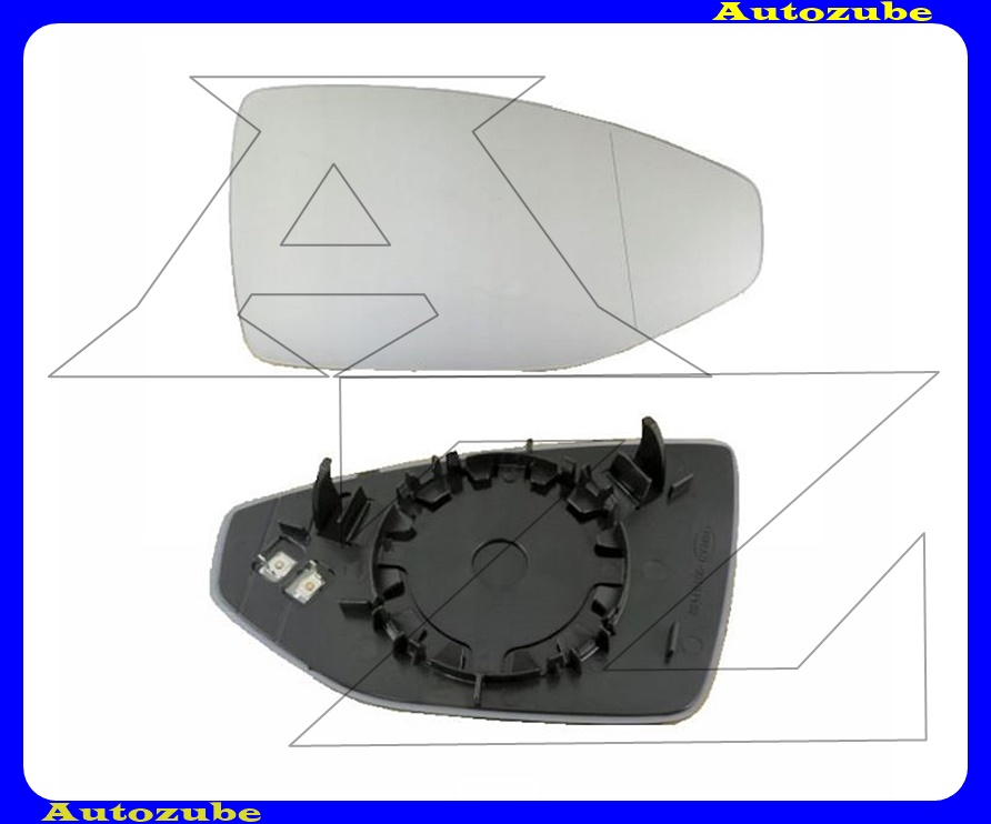 Visszapillantó tükörlap jobb, fűthető-aszférikus (tartólappal)